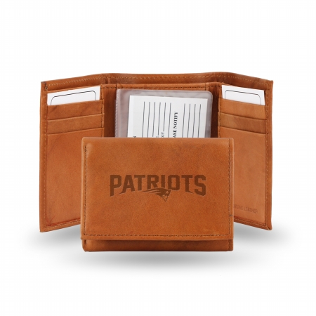 Picture of Rico Industries STR1502 Rico - NFL Embossed Trifold Wallet, New England Patriots