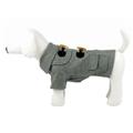 Pet Life LLC 25GYSM Military Static Rivited Fashion Collared Wool Pet Coat Pet Life LLC 25GYSM Military Static Rivited Fashion Collared Wool Pet Coat