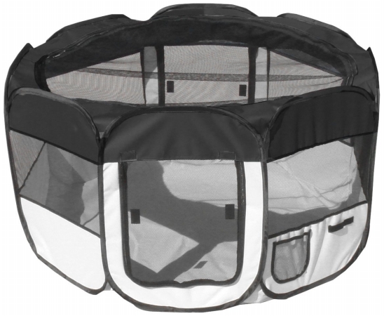 Picture of Pet Life LLC 1PPBWMD All-Terrain&apos; Lightweight Easy Folding Wire-Framed Collapsible Travel Pet Playpen