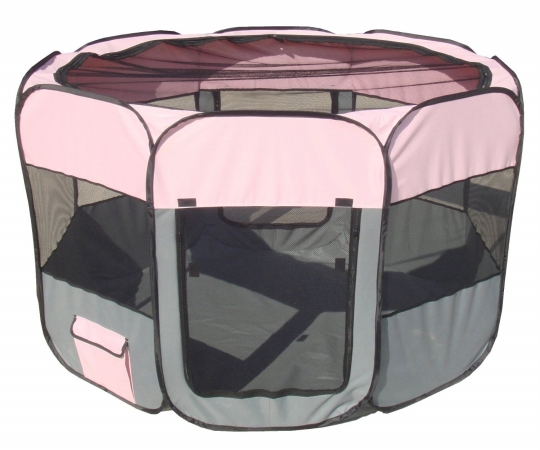 Picture of Pet Life LLC 1PPGYPLG All-Terrain&apos; Lightweight Easy Folding Wire-Framed Collapsible Travel Pet Playpen
