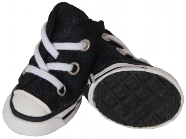 Picture of Pet Life LLC F23BKSM Extreme-Skater Canvas Casual Grip Pet Sneaker Shoes - Set Of 4