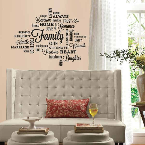 Family Quote Peel and Stick Wall Decals