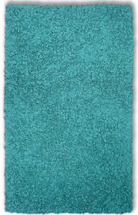 Picture of THE RUG MARKET 02223A Shaggy Raggy Teal Area Rug