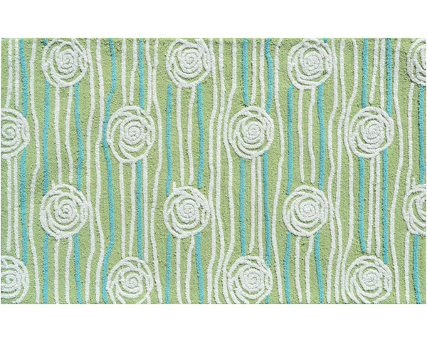 Picture of THE RUG MARKET 71133B Rosalita Green Polyester Rug