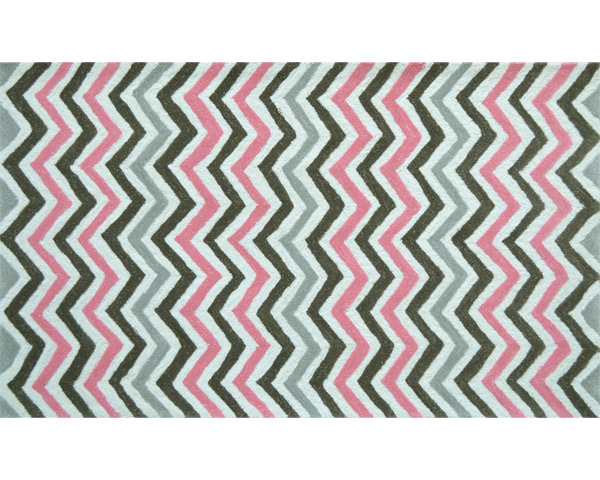 Picture of THE RUG MARKET 71180B Pink Chevy Polyester Rug