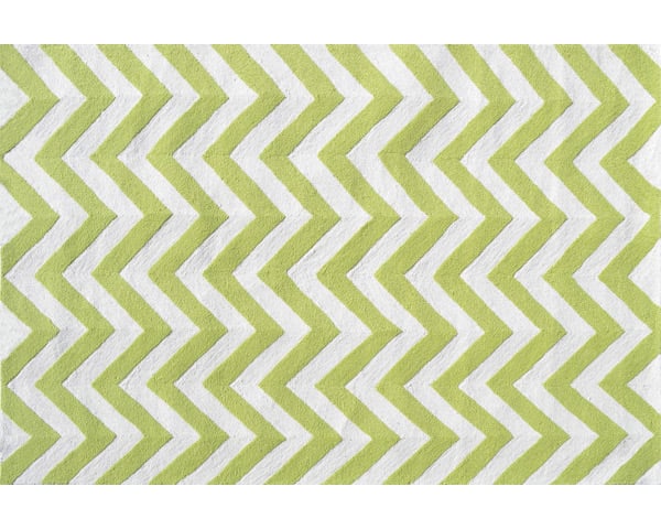 Picture of THE RUG MARKET 25607B Chevron Lime Uv Polypropelene Rug