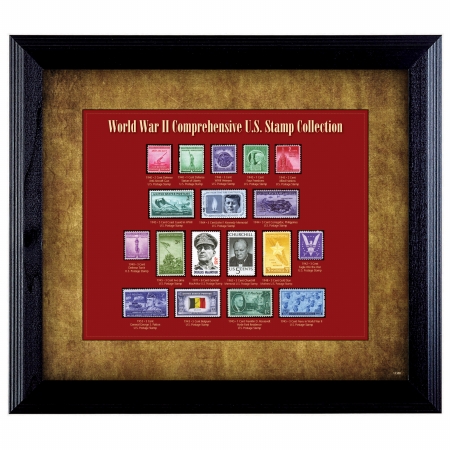 Picture of UPM Global LLC 12388 World War II Stamp Framed Collection