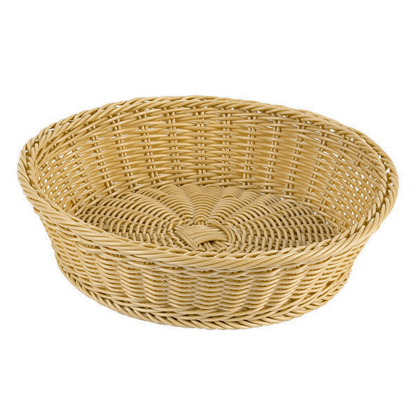 Poly Rattan Bread Food Basket Square 25cm Fireplace Log Baskets