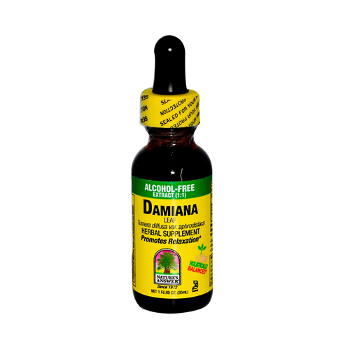 Picture of Nature&apos;s Answer 302521 Nature&apos;s Answer Damiana Leaf Alcohol Free - 1 fl oz