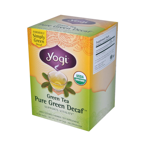 Picture of Yogi 672576 Yogi Tea Green Tea Pure Green - Decaf - 16 Tea Bags