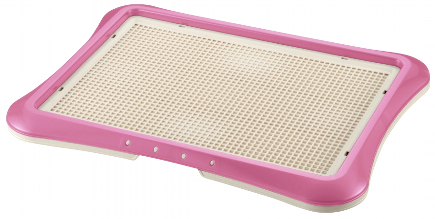 Picture of Richell 94555 PAW TRAX Mesh Training Tray Pink