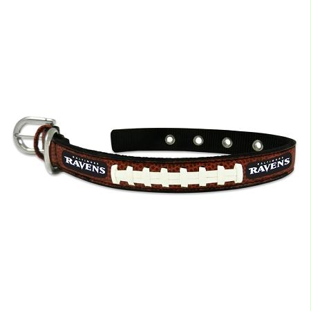 Picture of Mirage Pet Products 303-03 CL-SM Baltimore Ravens Classic Leather Small Football Collar