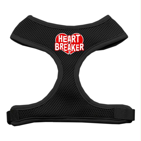Picture of Mirage Pet Products 70-29 MDBK Heart Breaker Soft Mesh Harnesses Black Medium