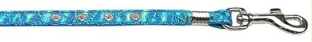 Picture of Mirage Pet Products 72-07 LshBLT Twinkle Ferret Harness Blue Matching Leash with Clear Stones