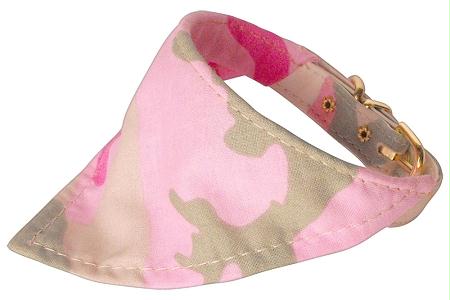 Picture of Mirage Pet Products 81-19 10 Pink Camo Bandana Collars Pink 10
