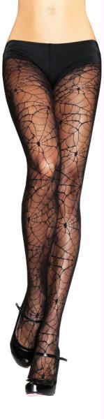 Leg Avenue Spiderweb Lace Tights in Black