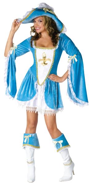 Picture of Morris Costumes FW121454SD Madam Musketeer Adult 2-8