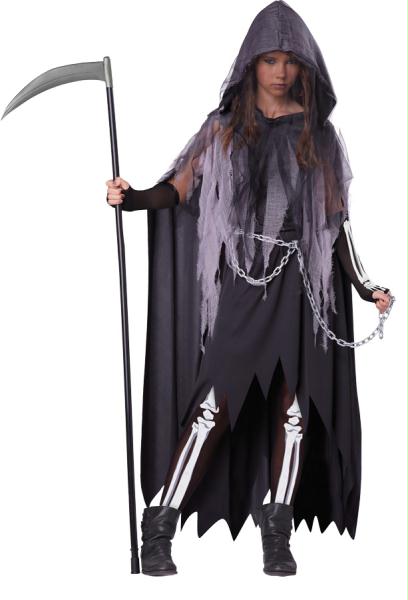 Picture of Morris Costumes CC04082LG Miss Reaper Tween Lg 10-12