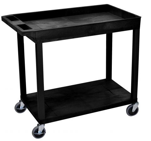 Picture of Luxor EC12-B Luxor Two Shelf Utility Cart
