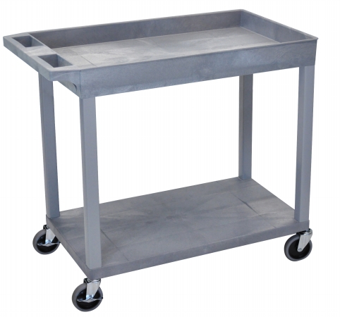 Picture of Luxor EC12-G Luxor Two Shelf Utility Cart