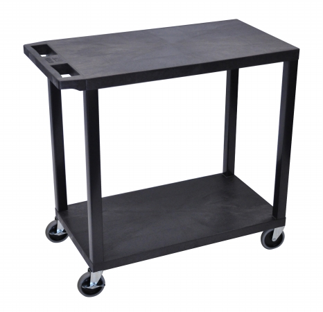 Picture of Luxor EC22-B Luxor Two Shelf Utility Cart