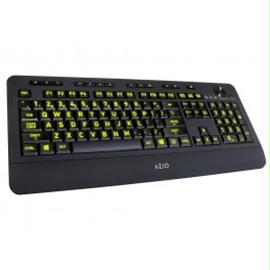 Picture of Azio Corp KB506 Azio Keyboard KB506 Vision Backlit USB with Large Print Keys and 5 Backlight Colors