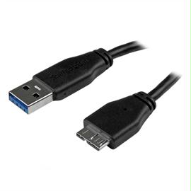 StarTech USB3AUB2MS StarTech Cable USB3AUB2MS 2m USB3.0 Slim SuperSpeed A to Micro B Cable Male-Male