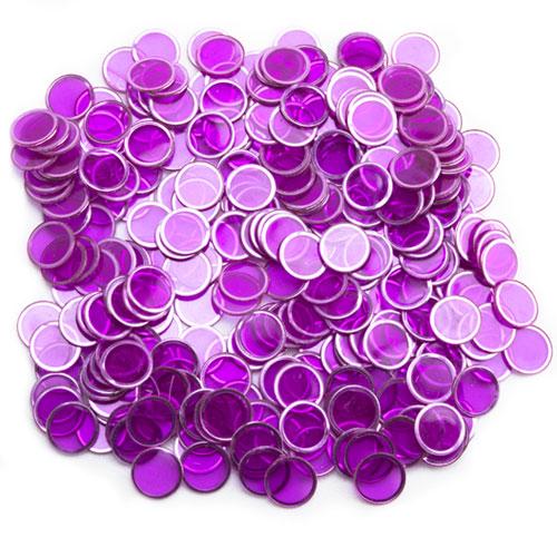 Picture of Bry Belly GBIN-604 300 Pack Purple Magnetic Bingo Chips