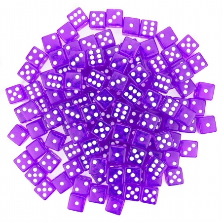 Picture of Bry Belly GDIC-003 100 100 Purple Dice - 16 mm
