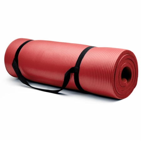 Picture of Bry Belly SYOG-004 Extra Thick - .75 in Yoga Mat - Red