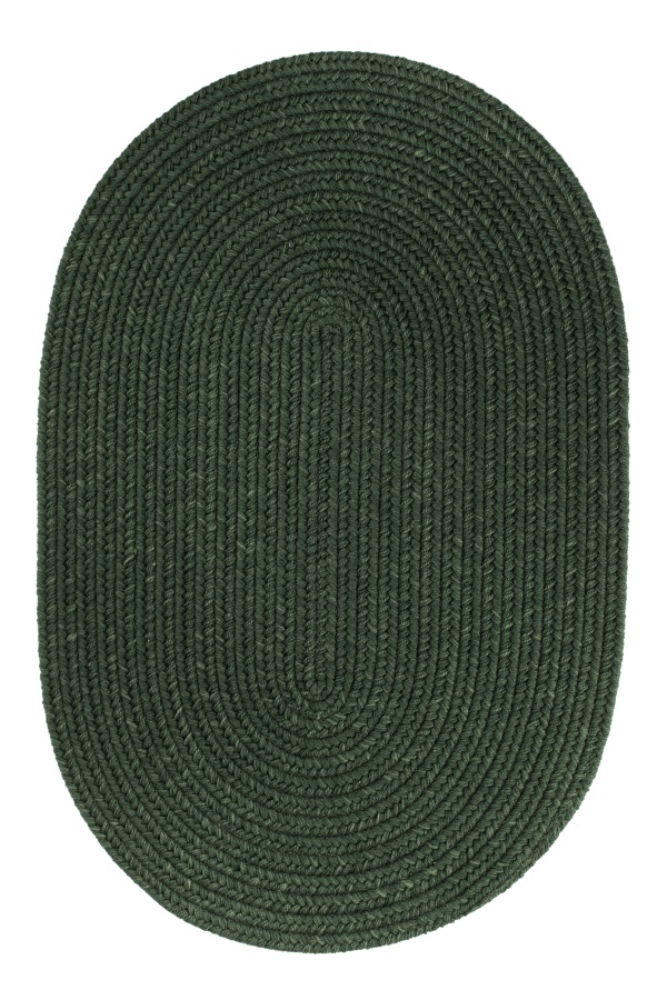 Picture of Rhody Rug S105A008X028 Solid Wool Stair Tread Hunter Green