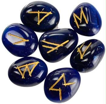 Picture of Azure Green RRBLU Blue Onyx Rune Set