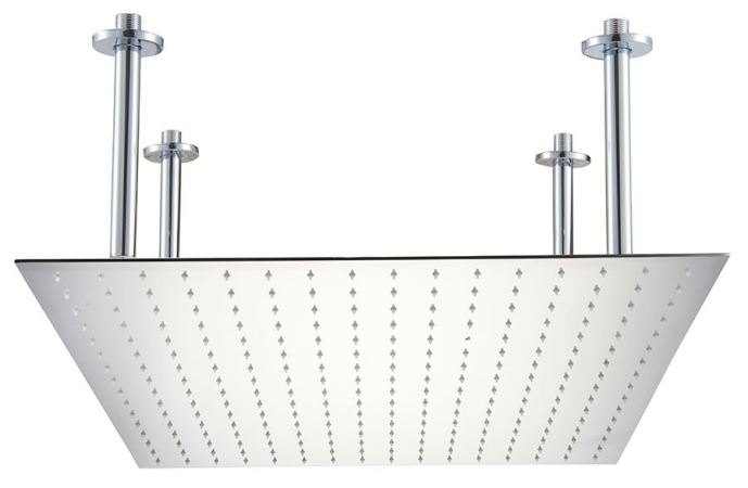 Picture of ALFI brand RAIN24S-BSS RAIN24S 24 inch  Square  Brushed Solid Stainless Steel Ultra Thin Rain Shower Head