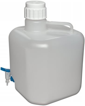 carboy square with spigot pp 20 l
