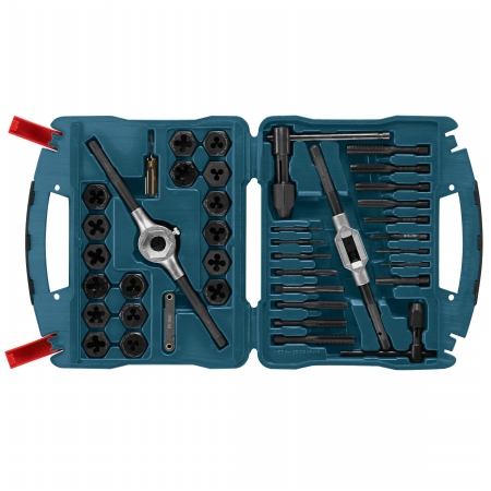 114-B44718 Metric Tap & Die Black Oxide, 40 Piece
