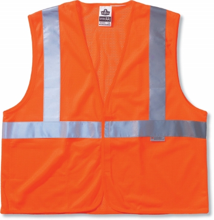 Picture of Ergodyne 150-21137 Glowear 8220HL Class 2 Standard Vest - Orange&#44; 2 Extra Large-3 Extra Large