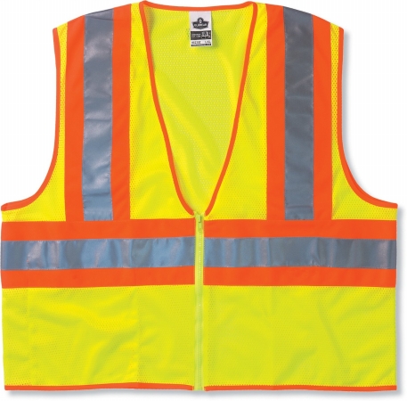 Picture of Ergodyne 150-21293 Glowear 8229Z Econ Class 2 Two-Tone Vest - Lime- Small-Medium