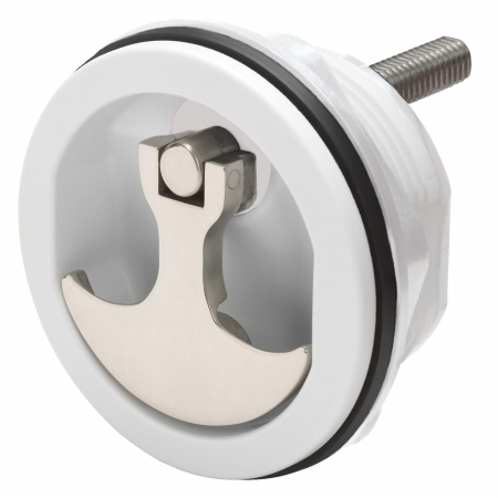 Whitecap 3" Non-Locking Compression Handle, Stainless Steel/White Nylon | Camping World