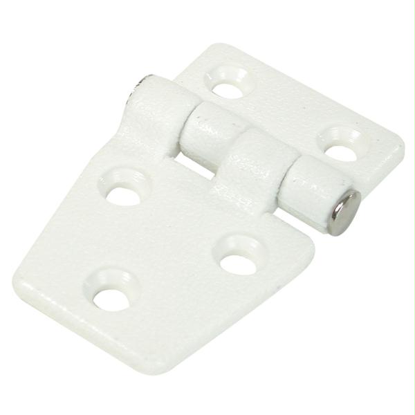 S-3033  Shortside Door Hinge - White Nylon - 1-.35" x 2-.25"
