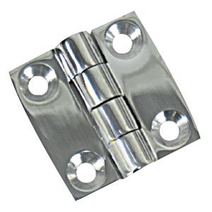 Butt Hinge - 304 Stainless Steel - 3-.5in. x 2-.25in. - White