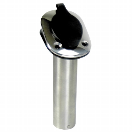 Flush Mount Rod Holder - 304 Stainless Steel - 9-1/4in.