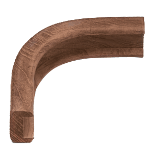Whitecap Teak Bulkhead Molding, 3/4" Track Outside Corner, 1 3/16" x 5/8" | For Boats | by West Marine