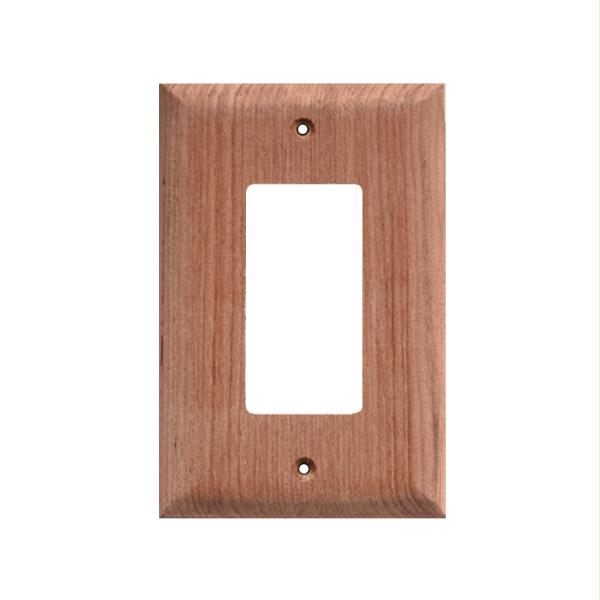 Teak Ground Fault Outlet Cover-Receptacle Plate - 2 Pack