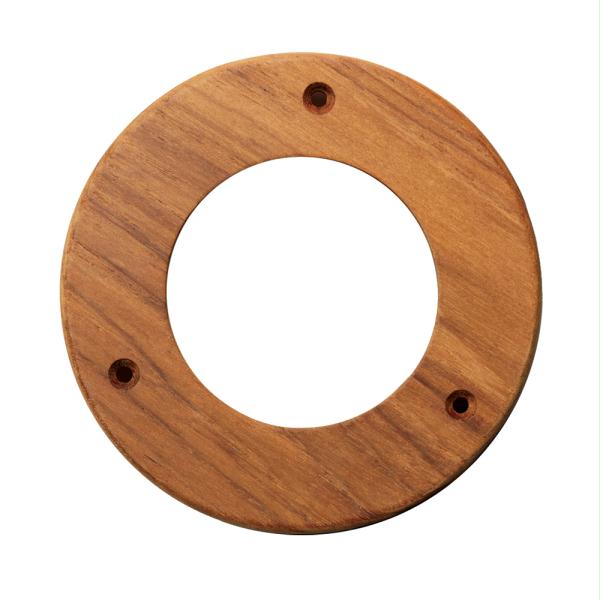 61974 Teak Trim Ring - 4" Inner Diameter Opening