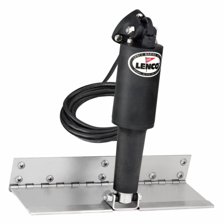 Picture of 15125-101 Lenco 4&quot; x 12&quot; Limited Space Trim Tab Kit with o Switch Kit 12V - Standard Finish - Standard Actuator
