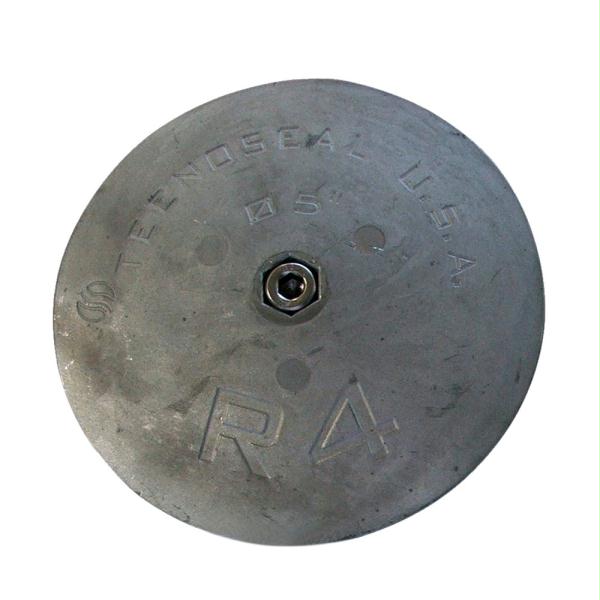 Rudder Anode - Zinc - 5 in. Diameter