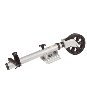 Picture of 141133 Fulton XLT 1500 lbs. Swing Away Bolt-On Jack with 12&quot; Travel & 8&quot; Poly Wheel - Sharkskin Finish