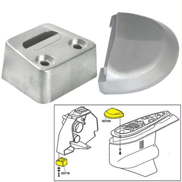 20708MG Anode Kit with Hardware - Volvo SX - Magnesium