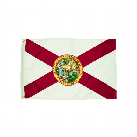 Picture of Flagzone FZ-2082051 3x5 Nylon Florida Flag Heading