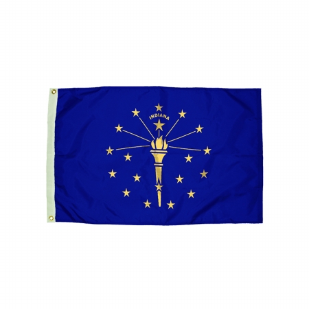 Picture of Flagzone FZ-2132051 3x5 Nylon Indiana Flag Heading